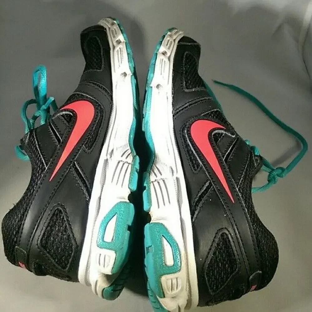 Nike Downshifter 5 Running Shoes Black & Aqua - 537571-012 - Size 6